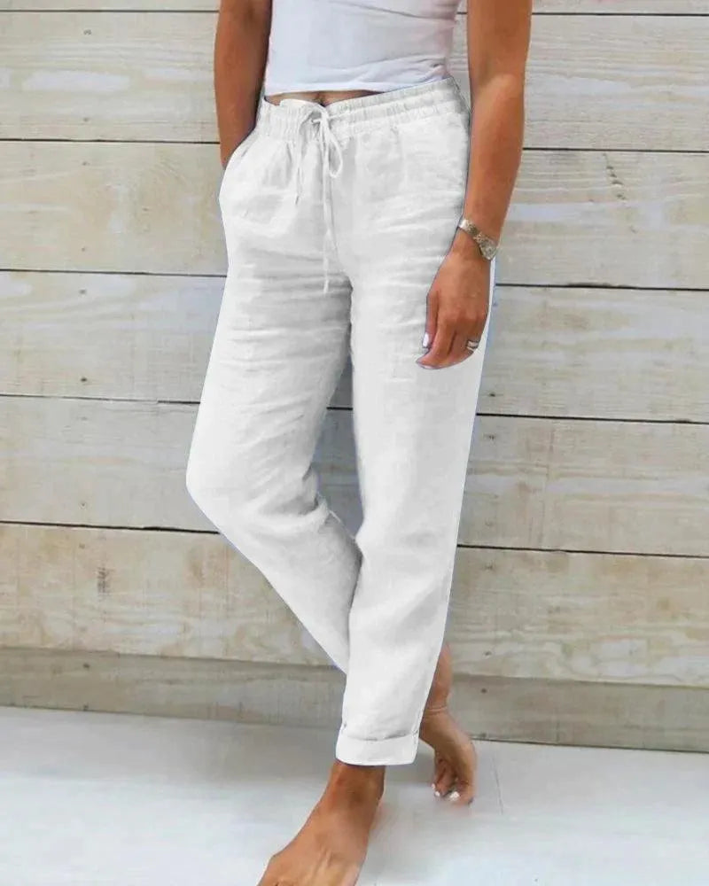 Women's linen pants - Casual chic - 100% premium linen - Perfect for summer