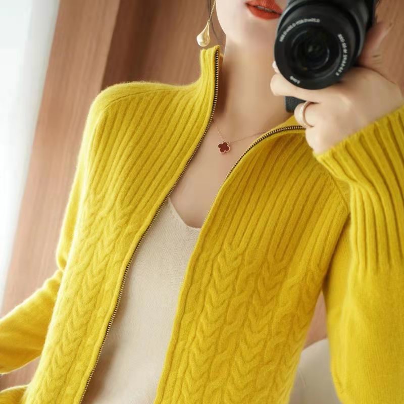 Ubelia | Women's Cashmere Cardigan with Chic Drawstring