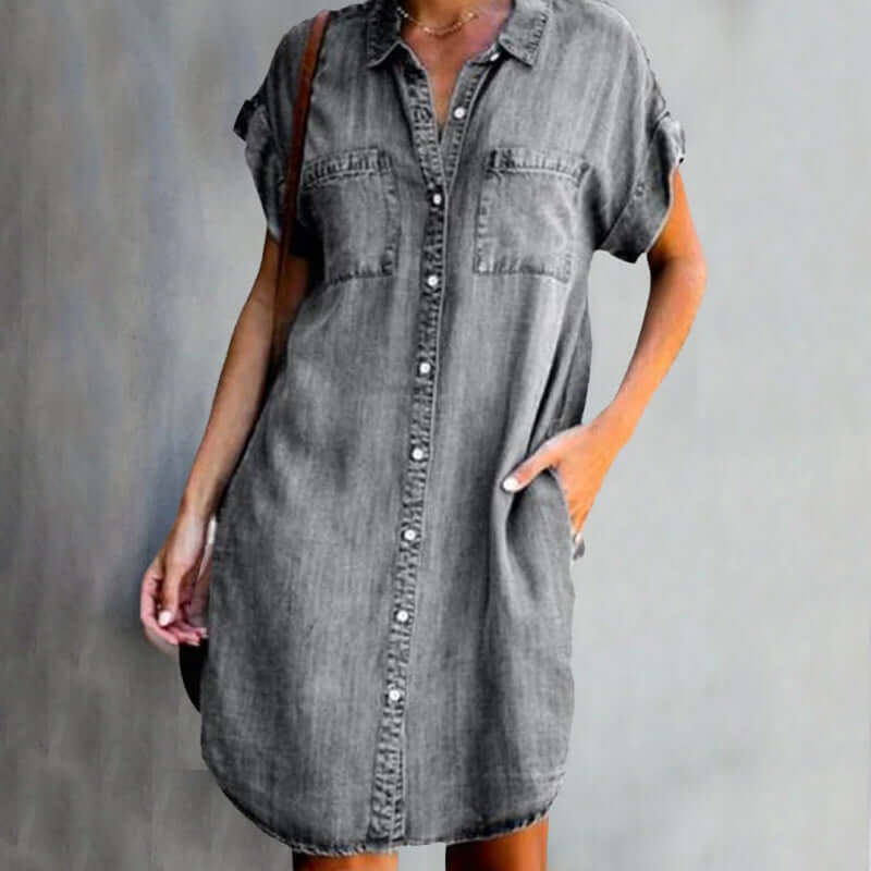 LP | Elegant Denim Dress