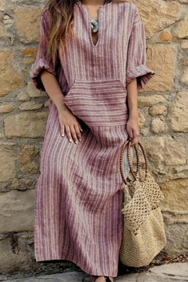 LP | Vintage striped cotton dress