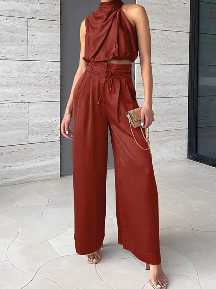 Elena | Elegant halter dress