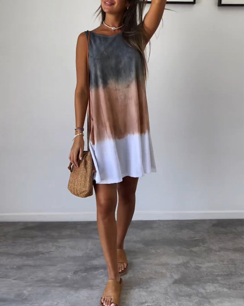 Sleeveless leisure dress