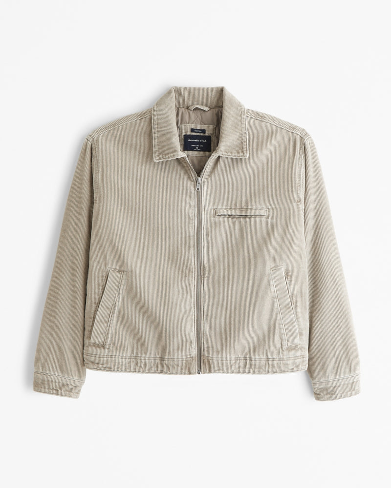 Short Work Jacket with Zipper