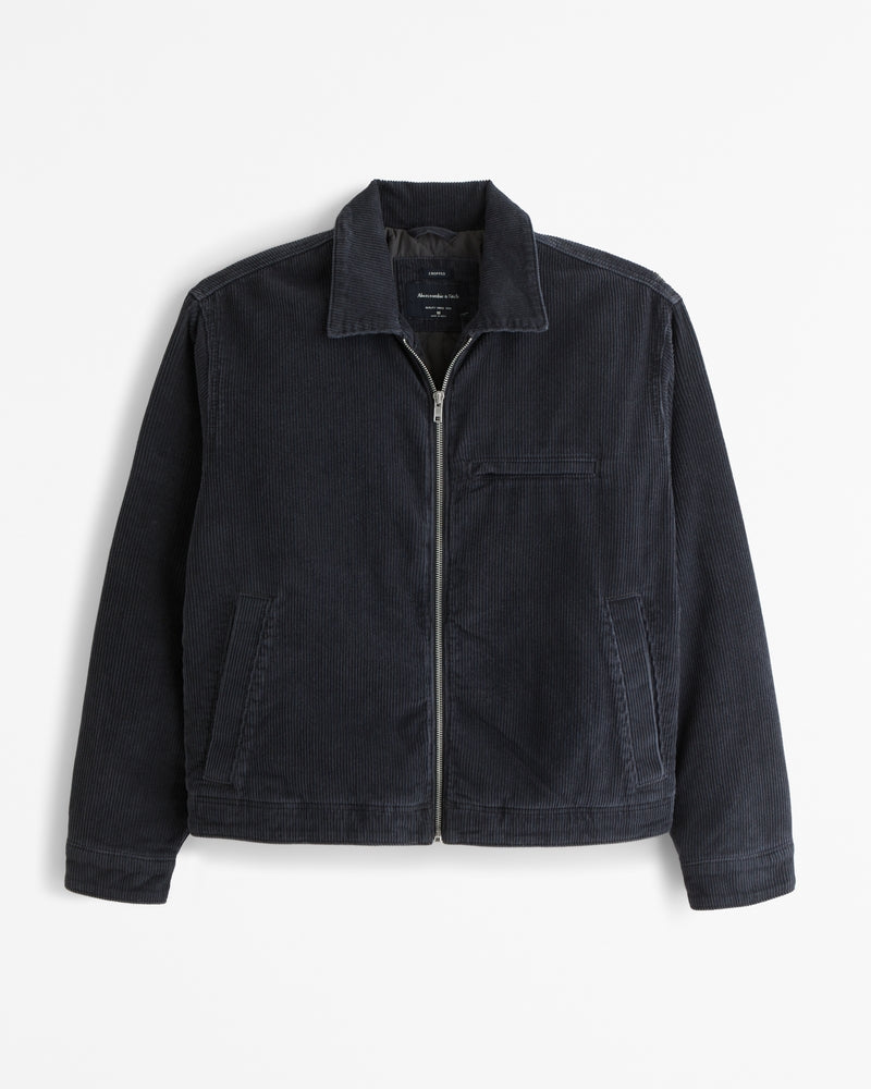 Short Work Jacket with Zipper