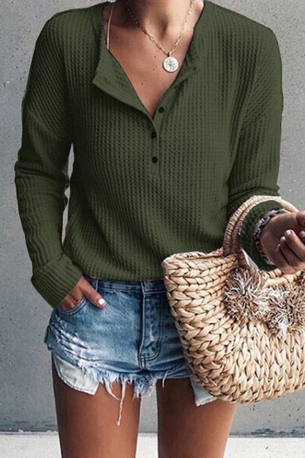 Eliza | Elegant V-neck Blouse for Fall