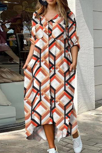 LP | casual print, camouflage print, shirt dress, sequin and buckle dress, collar