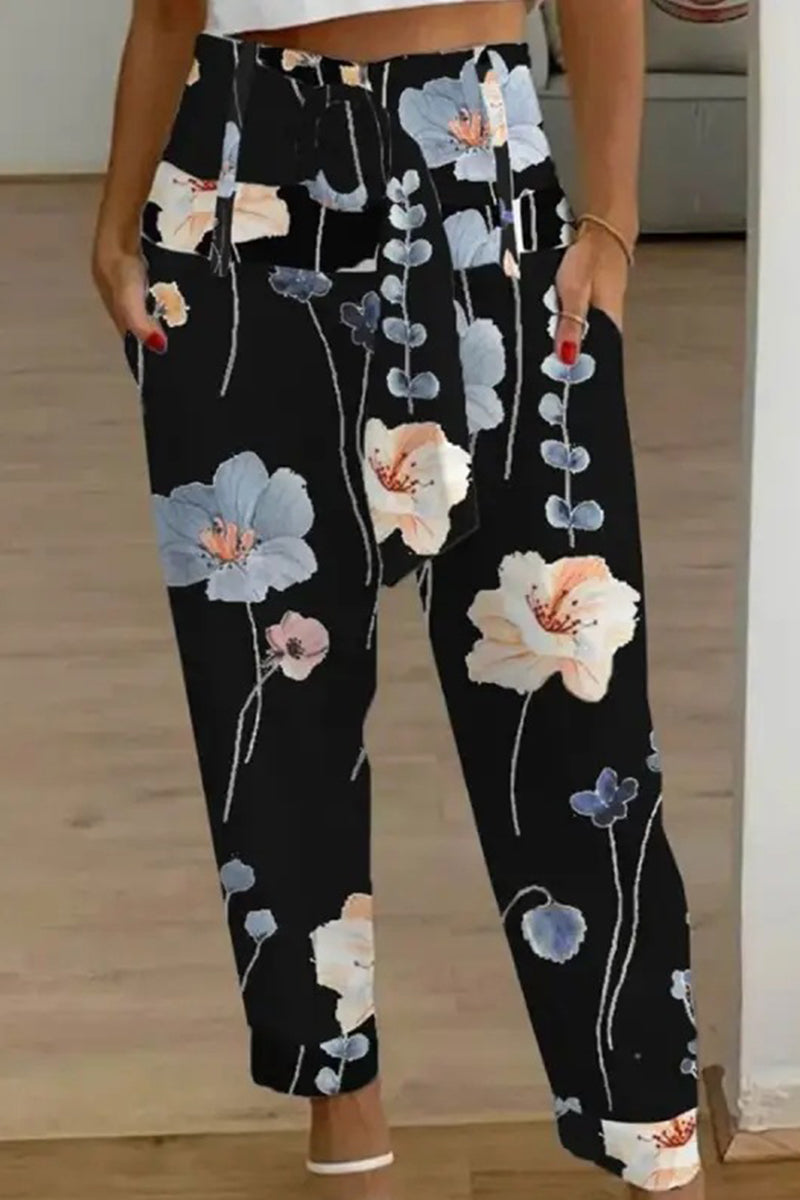 Casual Patchwork Bag Print Loose Mid Waist Harlan Else Swimsuits