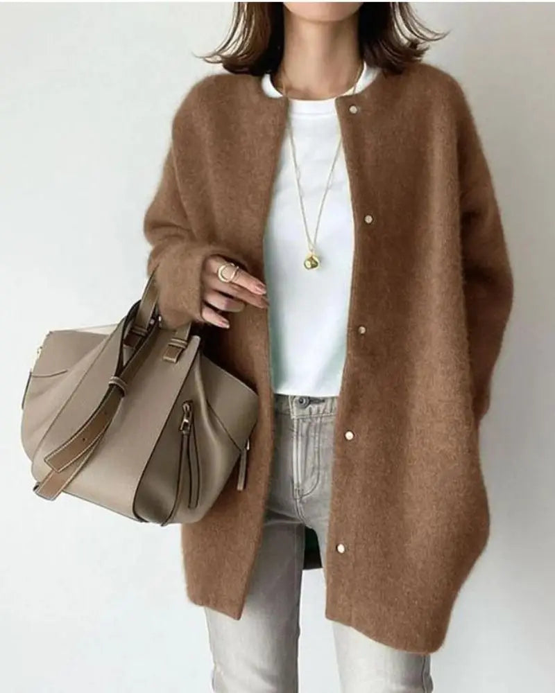 Kath | Chic and Comfortable Women's Wool and Mohair Cardigan