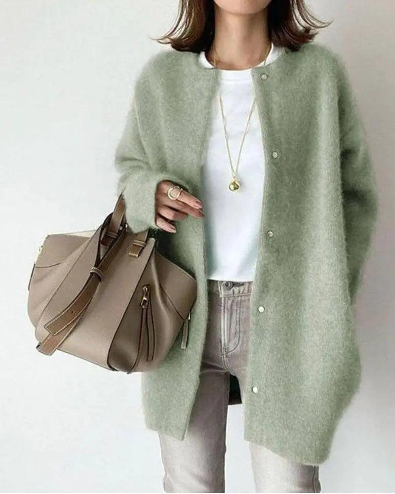 Kath | Chic and Comfortable Women's Wool and Mohair Cardigan