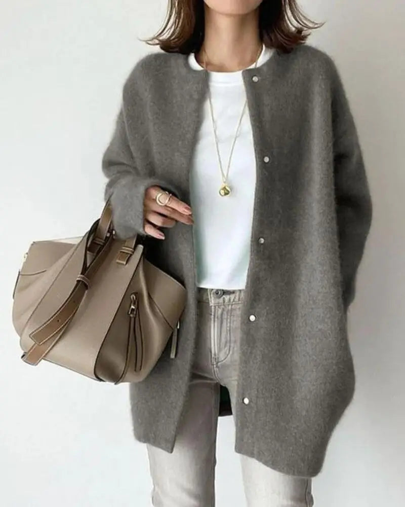 Kath | Chic and Comfortable Women's Wool and Mohair Cardigan