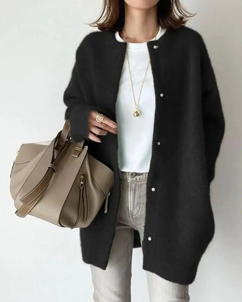 Kath | Chic and Comfortable Women's Wool and Mohair Cardigan
