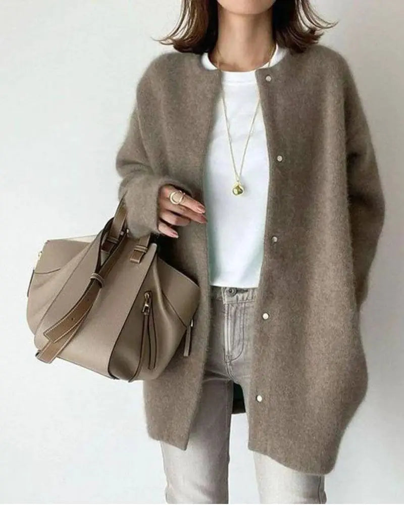 Kath | Chic and Comfortable Women's Wool and Mohair Cardigan