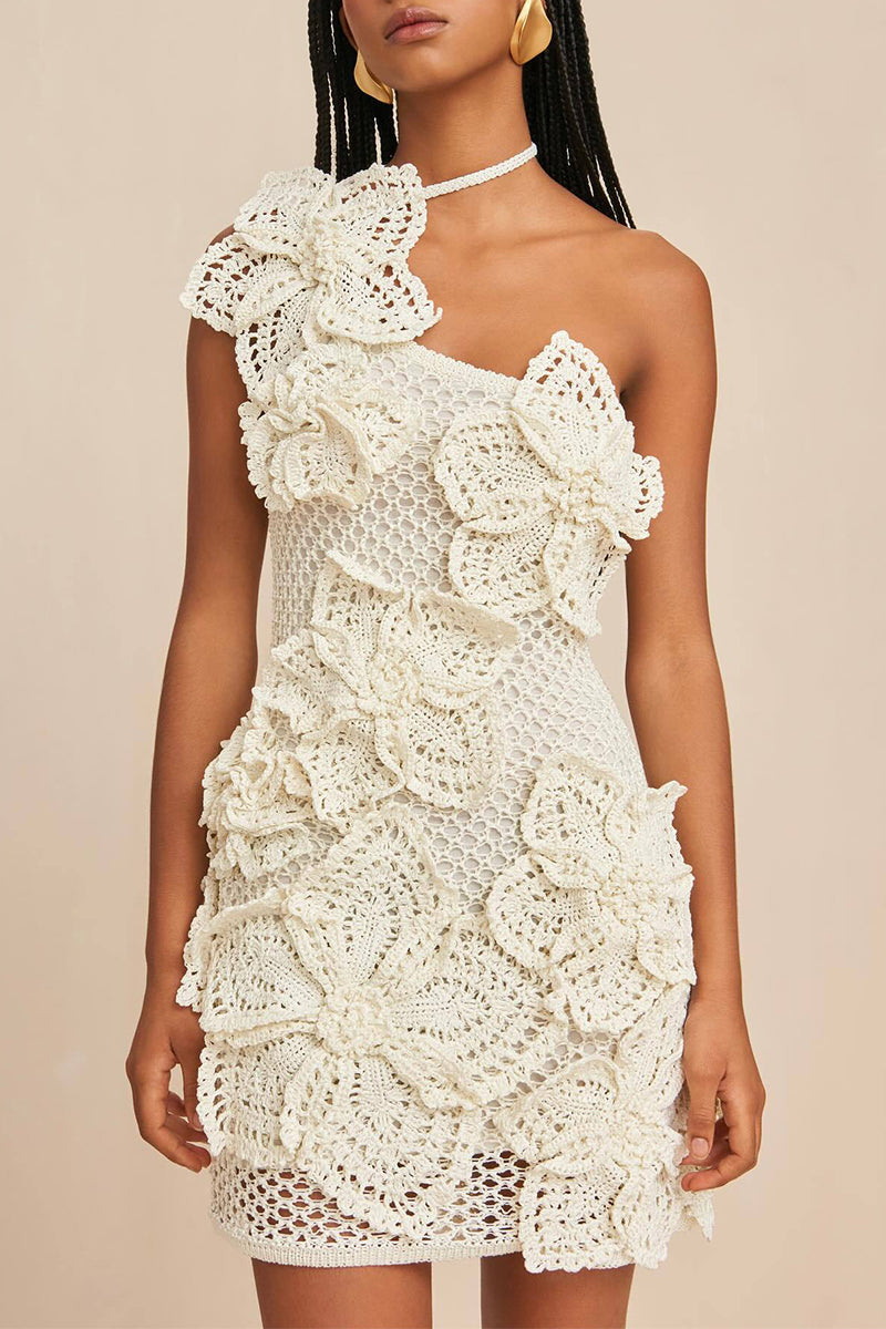 LP | Sexy monochrome floral sleeveless dresses with dropped shoulders