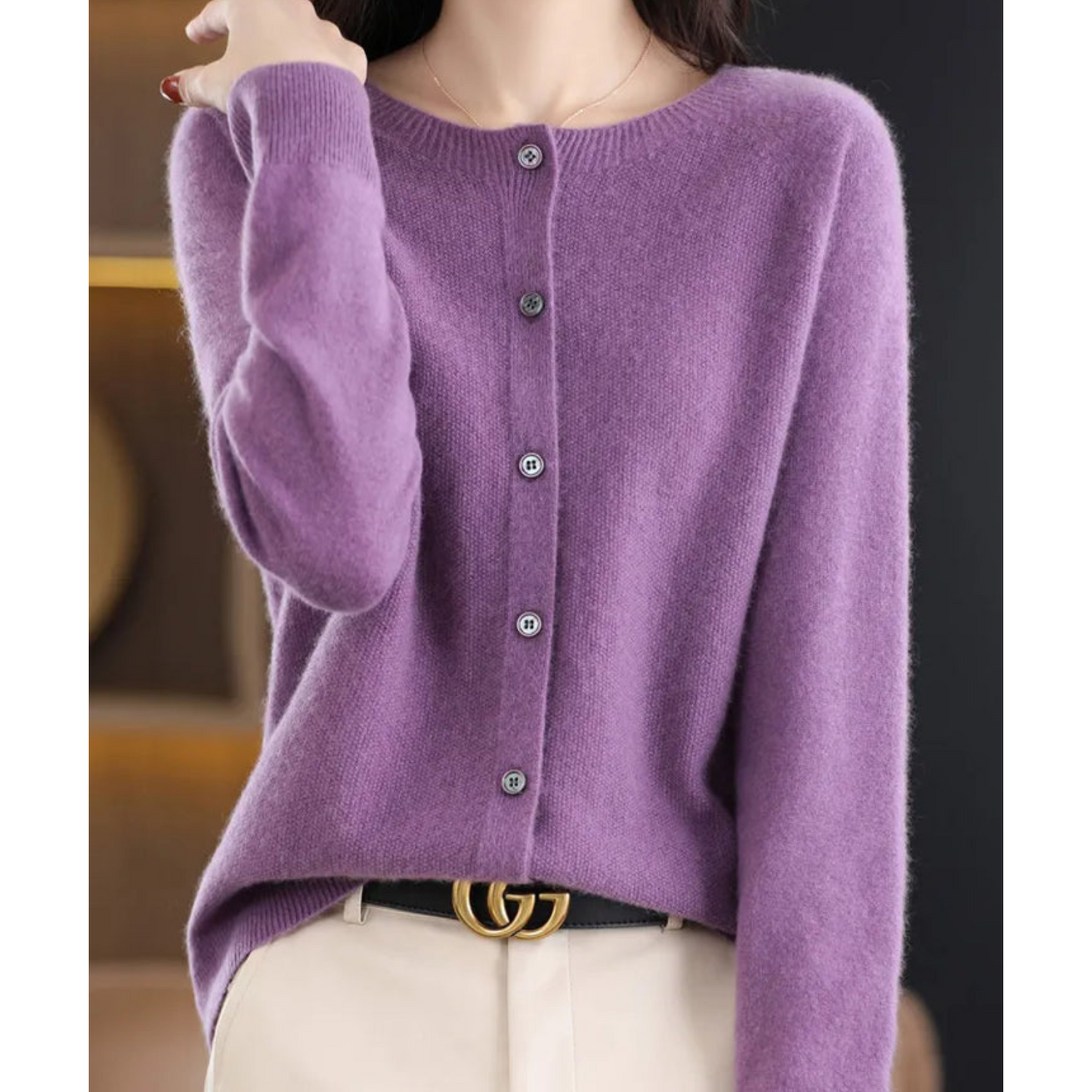 Fay | Chic and Comfortable Women's Merino Wool Cardigan