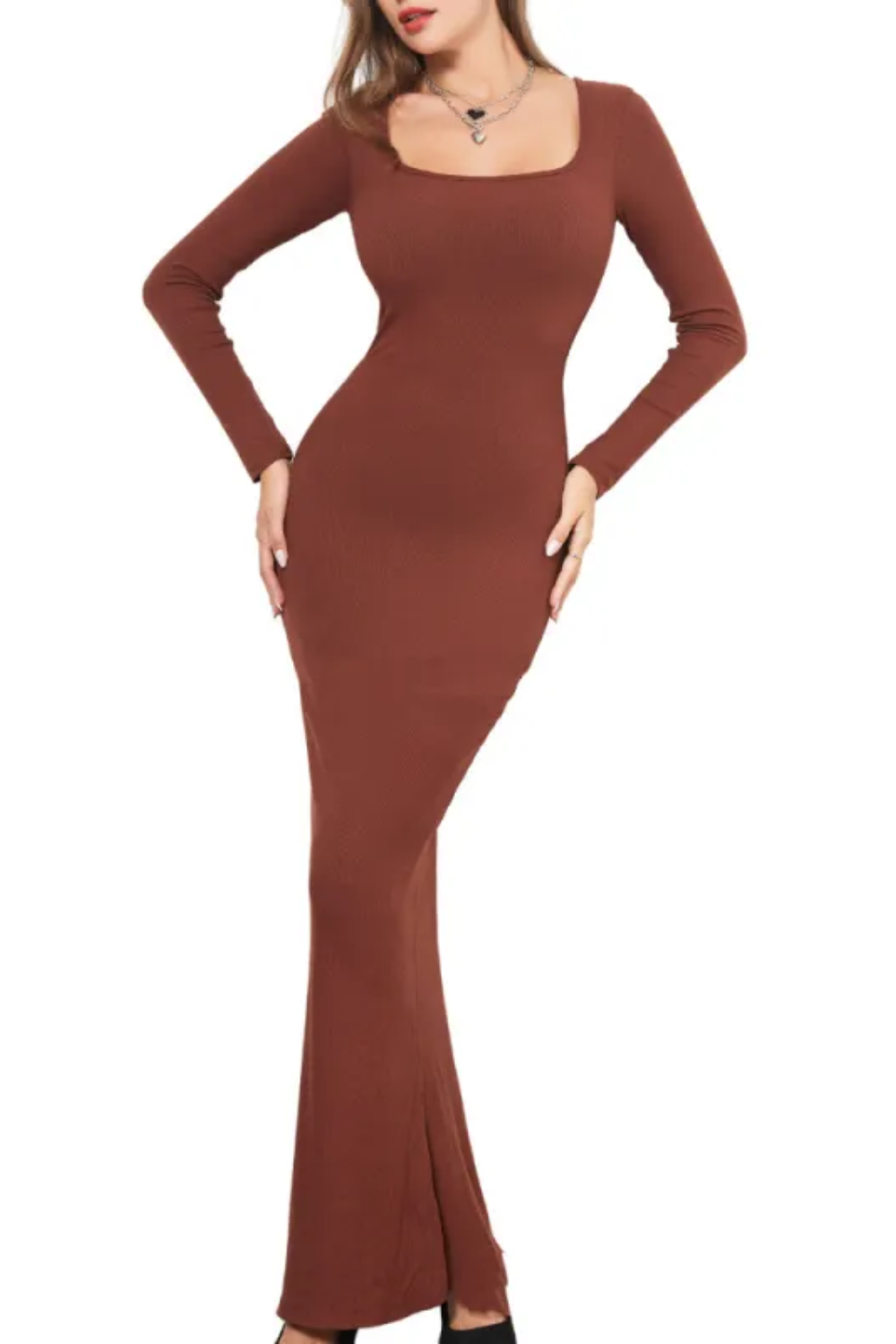 Élise | Long Sleeve Sculpting Dress