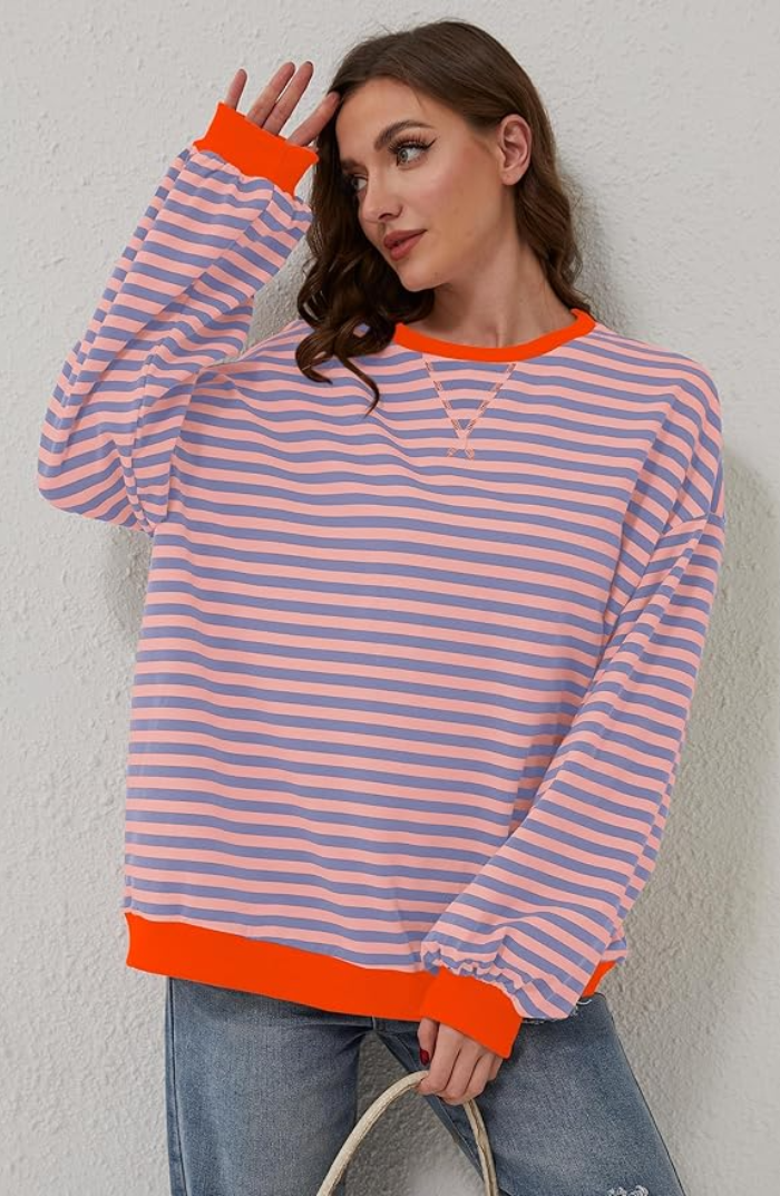 Helena | Chic and Comfortable Women's Striped Sweater