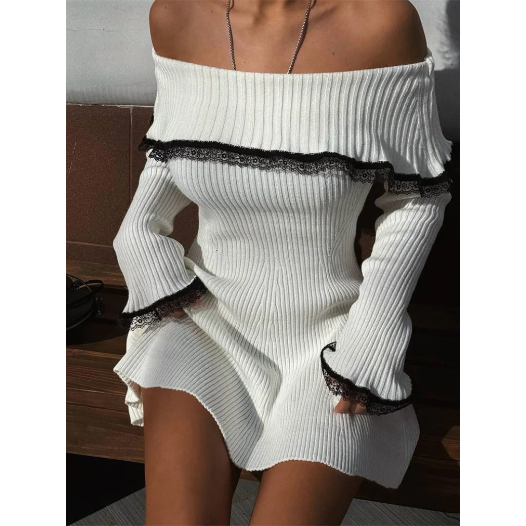 LP | White evening dress for women