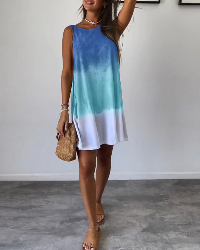 Sleeveless leisure dress