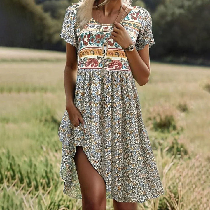 LP | Marta - Vintage dress with ethnic print