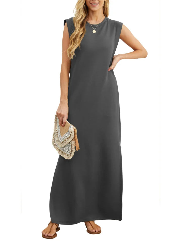 loose-fitting casual dress without folds