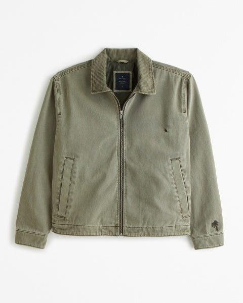 Short Work Jacket with Zipper