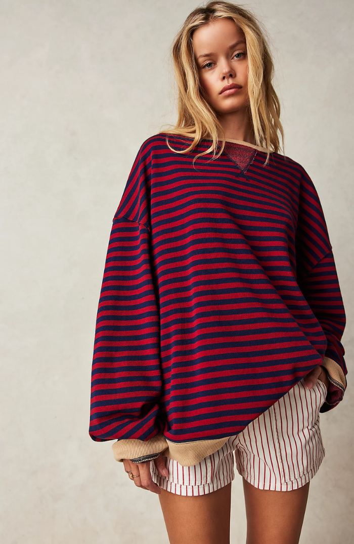 Helena | Chic and Comfortable Women's Striped Sweater
