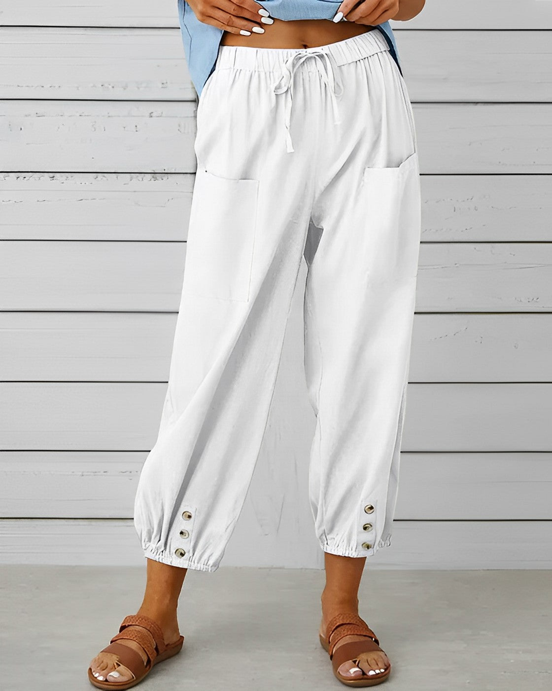 MAYA - High-waisted wide-leg pants
