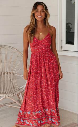 LD Bohème strapless dress