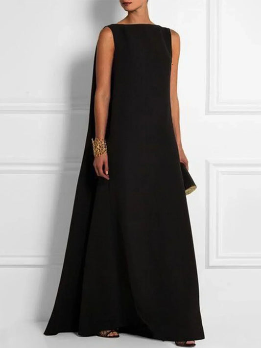 Lush - Vintage sleeveless woven dress with round neckline