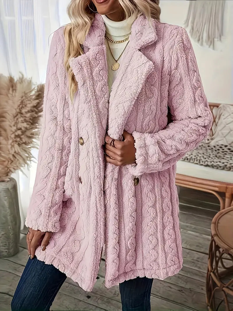 Amélie | Women's Soft, Solid-Color Thermal Coat with Long Sleeves Chic