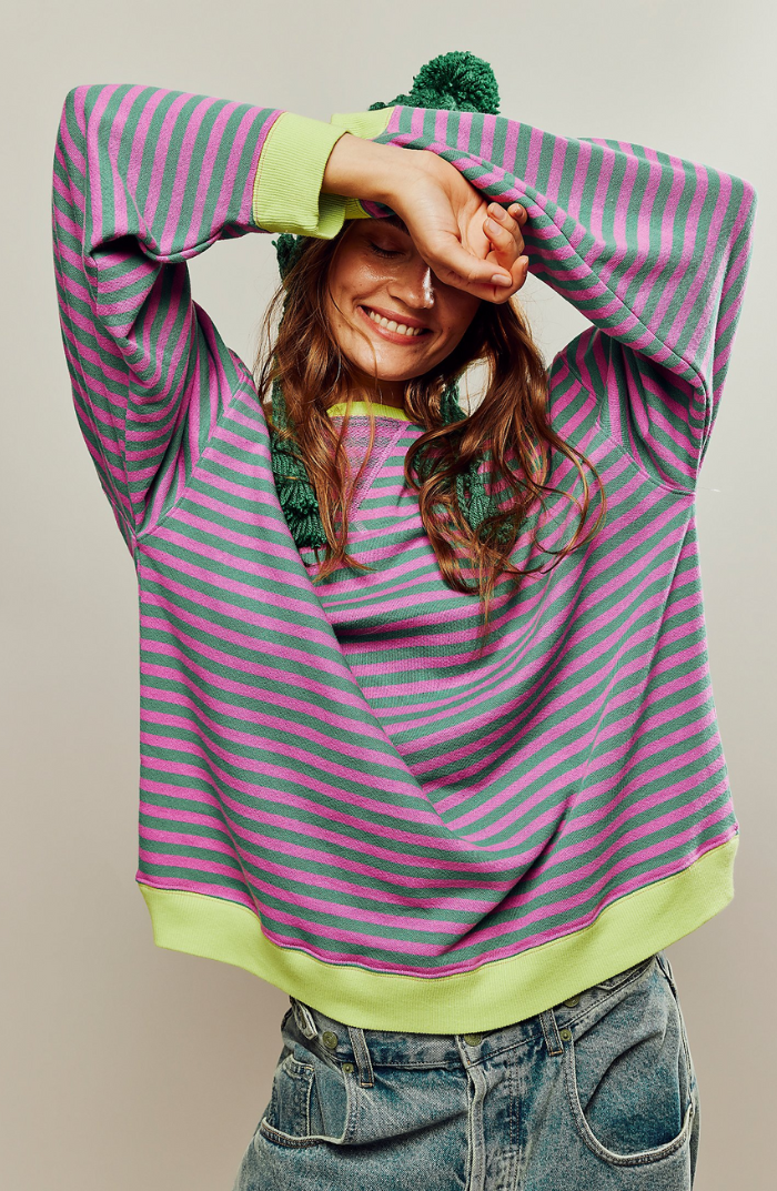 Helena | Chic and Comfortable Women's Striped Sweater