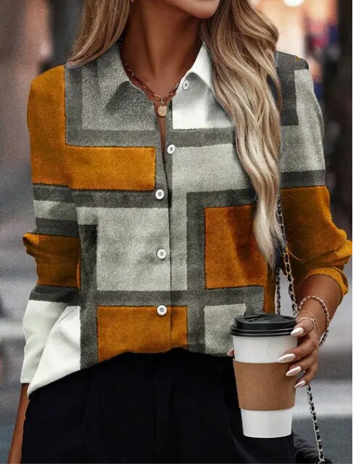 LP | women's long-sleeved button-down shirt