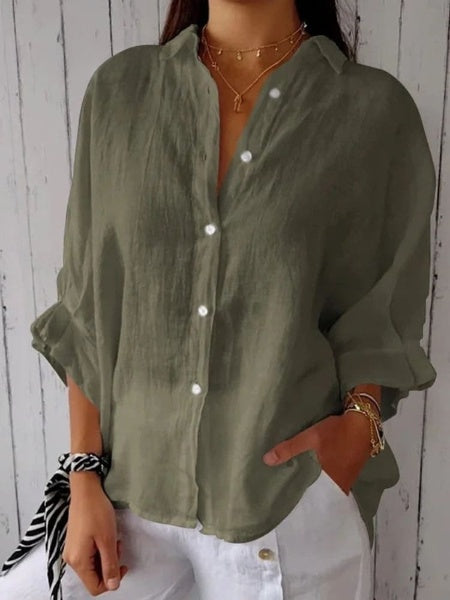 LP | Women's casual cotton and linen shirt