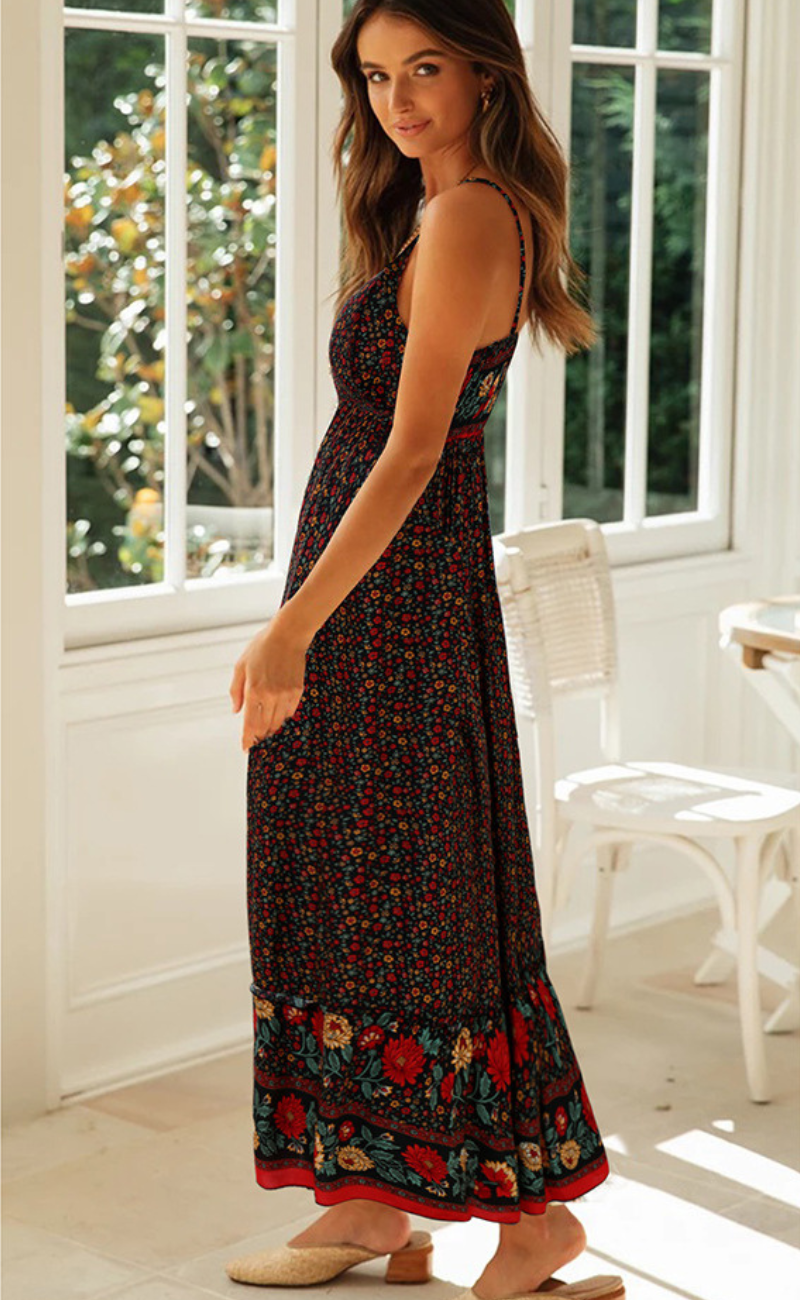 LD Bohème strapless dress