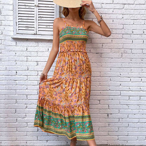 LP | Bohemian dress with ruffles