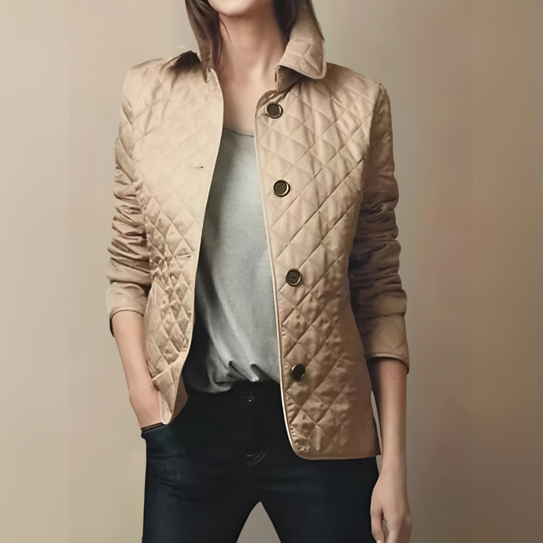 Cheryl - l'elegante giacca slim-fit in seta-cotone