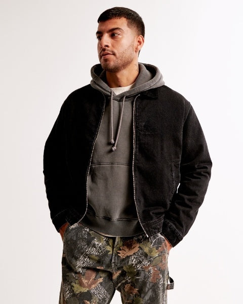 Short Work Jacket with Zipper