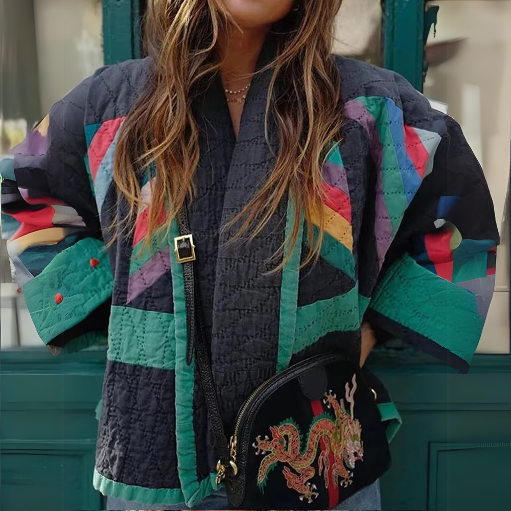 Chloé | Women's Rainbow Kimono Jacket Chic and Comfortable