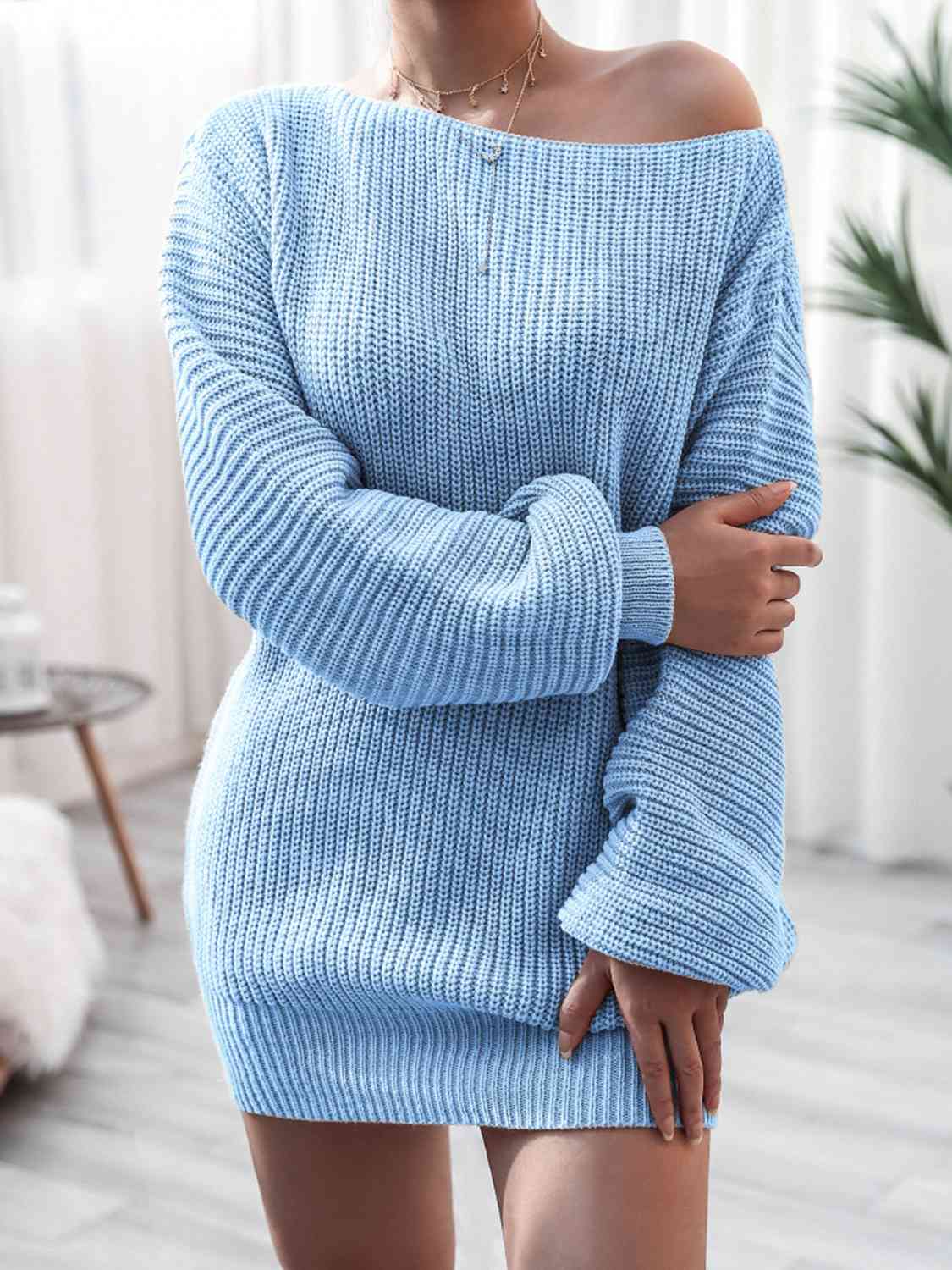 Knitted mini dress
