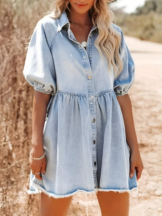 Indrani | Effortlessly elegant denim dress