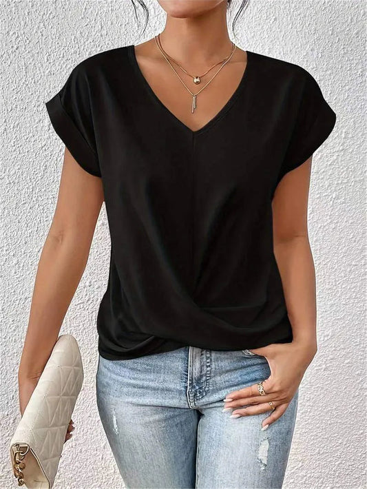 V-neck top - Modern chic - Soft and breathable - Perfect for all occasions