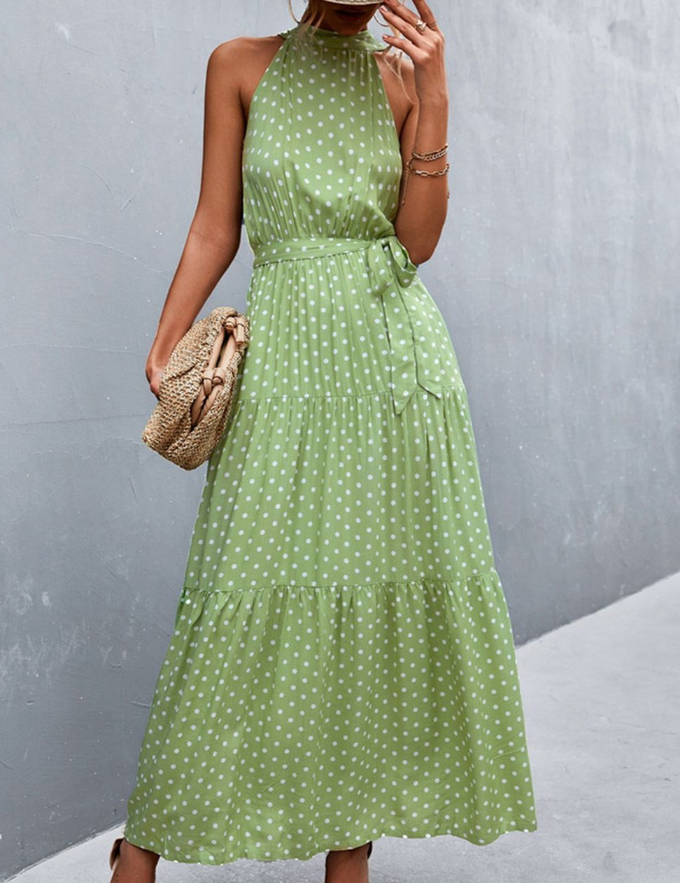 LD Sleeveless dress with summer print