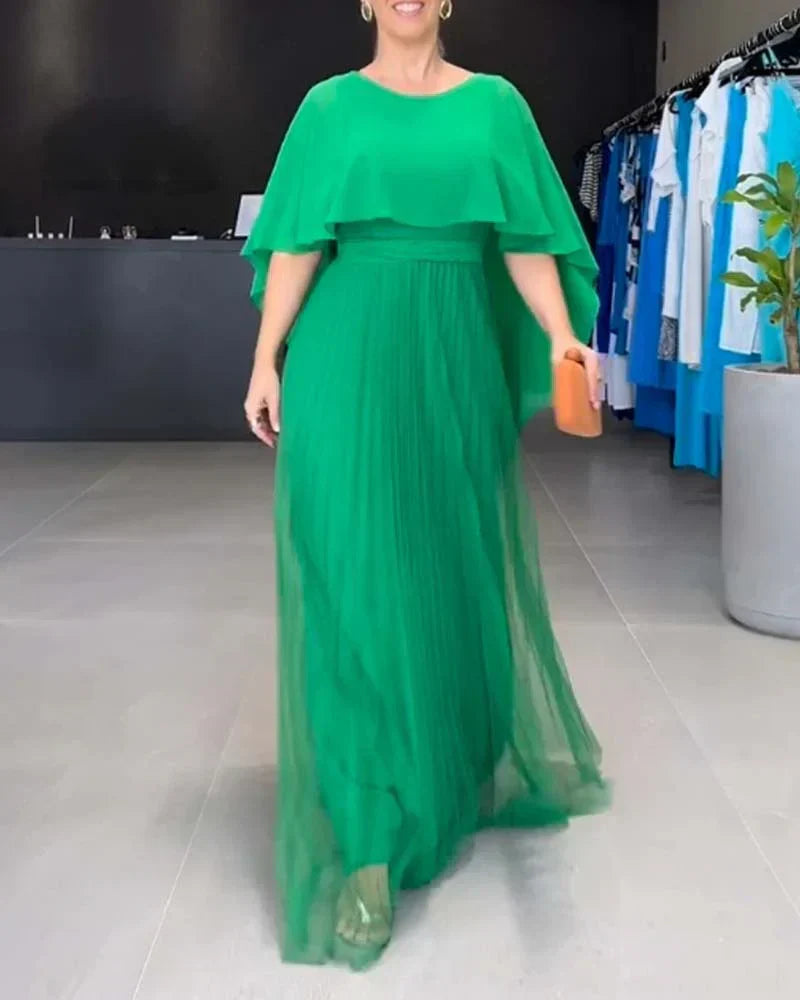 Beatrice - Maxi abito elegante con scollo rotondo