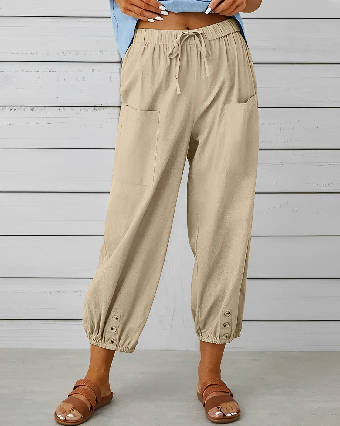 MAYA - High-waisted wide-leg pants
