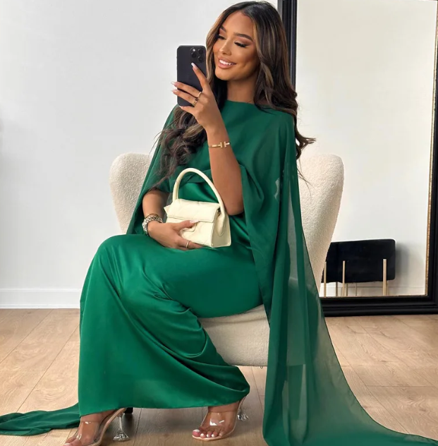 Ariana - Long satin dresses for women