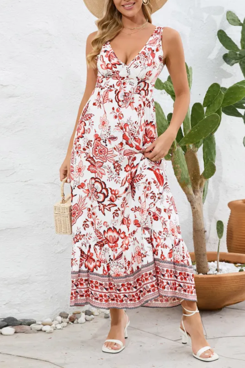 Eva | Flowery Long Dress for Women
