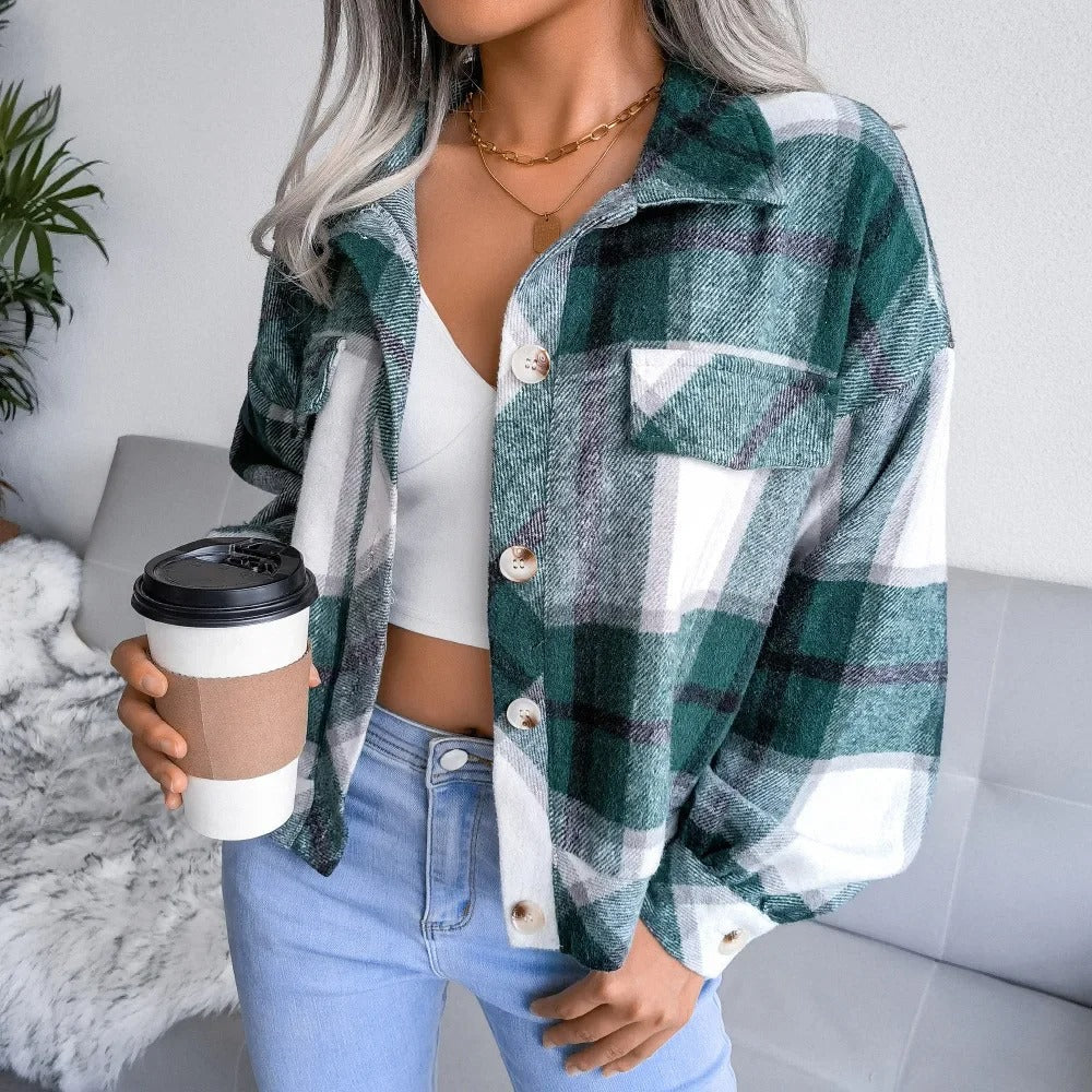 Cheryl | Chic and Comfortable Women's Checkered Summer Jacket