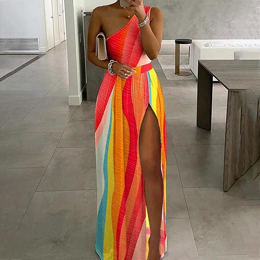 Mc | Maxi one-shoulder dress