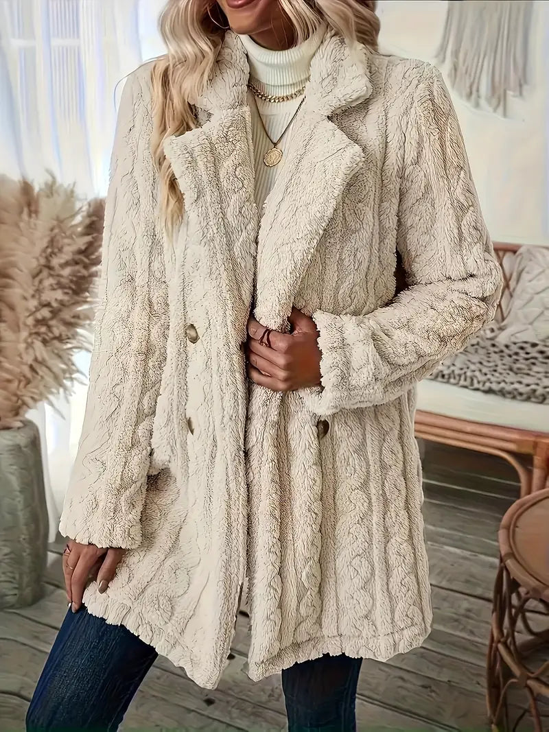 Amélie | Women's Soft, Solid-Color Thermal Coat with Long Sleeves Chic