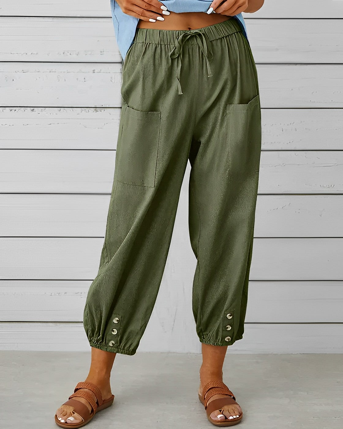 MAYA - High-waisted wide-leg pants